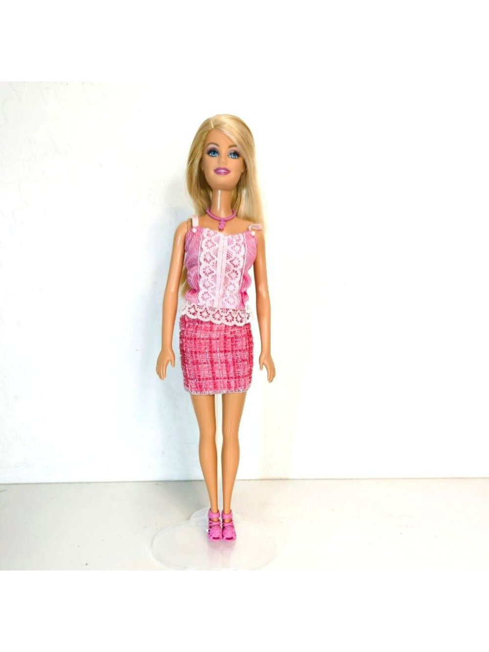 Barbie 2014 Ring Series BFW15 Doll Pink Outfit Redressed OOAK